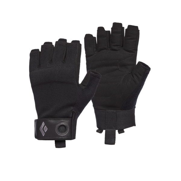Black Diamond Equipment Crag Half-Finger Gloves Size Medium Black
