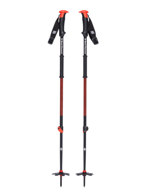 Black Diamond Equipment Traverse Ski Poles Size 145 cm Hyper Red
