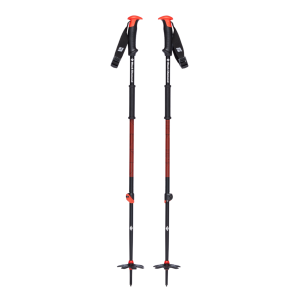 Black Diamond Equipment Traverse Ski Poles Size 155 cm Hyper Red