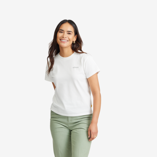 Allbirds Women's Allgood Organic Cotton Tee, Logo - Blizzard, Size XS