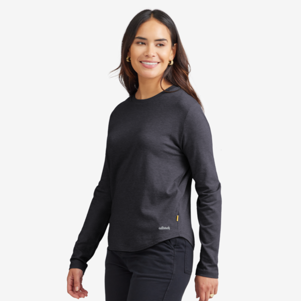 Allbirds Women's Anytime Soft Merino Long Sleeve Tee, Black, Size XS