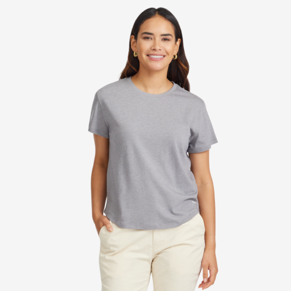 Allbirds Women's Anytime Soft Merino Tee, Medium Grey, Size XS