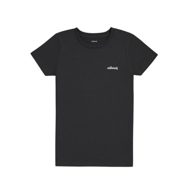Allbirds Women's Recycled Tee, Mother Nature - Natural Black, Size XS