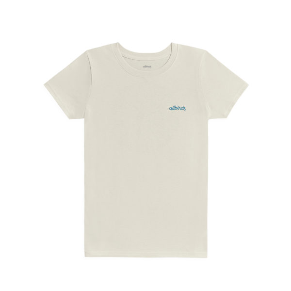 Allbirds Women's Recycled Tee, Sugar Burst - Natural White, Size XS